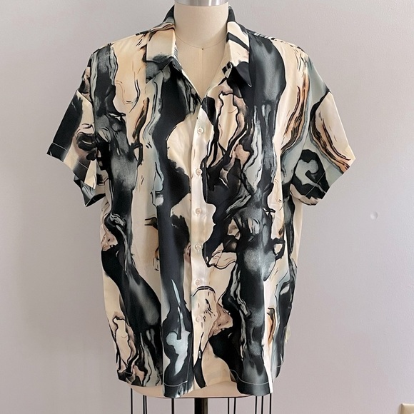 12th Tribe Vaughn Blue Sea Womens Top- Size Small- NWT - Picture 3 of 9